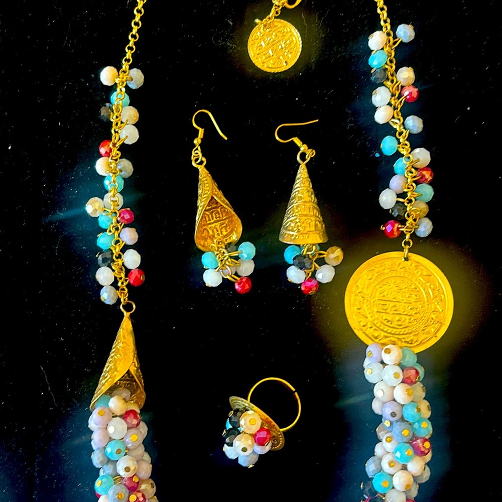Vintage Mediterranean style Necklace Set